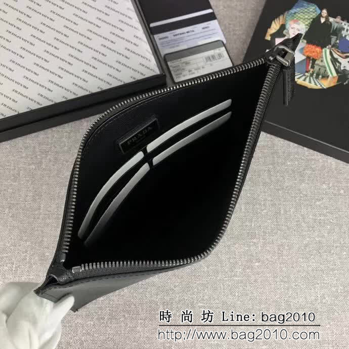 PRADA普拉達 官網同步 專櫃最新款式 男士手包 2NG05V DD1137